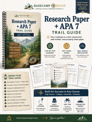 Research Paper & APA 7 Trail Guide