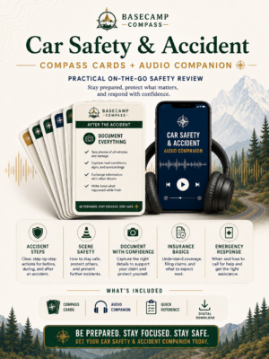 Car Safety & Accident Compass Cards