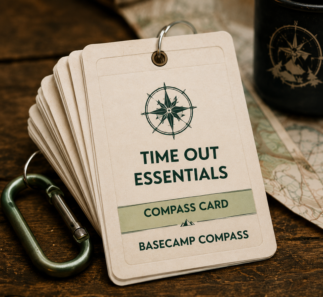 A stack of compass card | Basecamp Compass, LLC (Basecamp Compass)