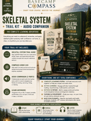 Skeletal System Trail Kit | Complete Anatomy & Physiology Study System + Audio Companion