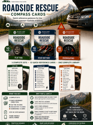 Roadside Rescue Compass Cards