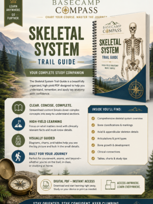 Skeletal System Trail Guide | 42-Page Visual Anatomy & Physiology Learning Guide