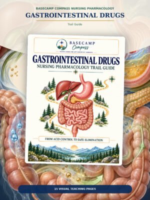 Gastrointestinal Drugs Trail Guide printable nursing study guide