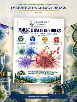 Immune & Oncology Drugs Trail Guide printable nursing study guide