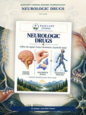 Neurologic Drugs Trail Guide printable nursing study guide