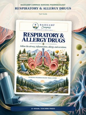 Respiratory & Allergy Drugs Trail Guide printable nursing study guide