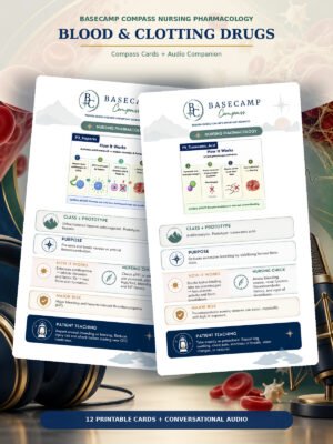 Blood & Clotting Drugs Compass Cards + Audio Companion