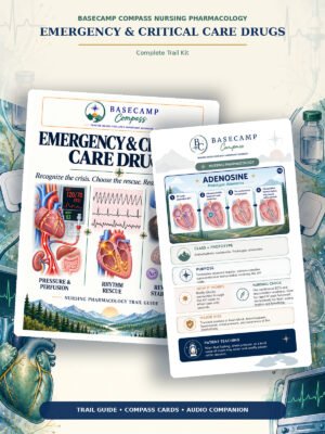 Emergency & Critical Care Drugs Trail Kit printable nursing study guide
