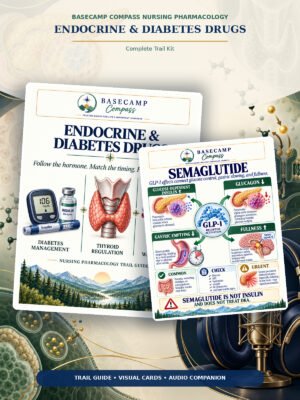 Endocrine & Diabetes Drugs Trail Kit printable nursing study guide