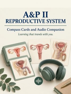 A&P II Reproductive System Compass Cards and Audio Companion