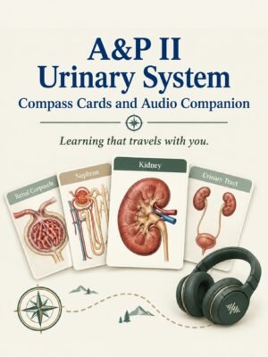A&P II Urinary System Compass Cards and Audio Companion