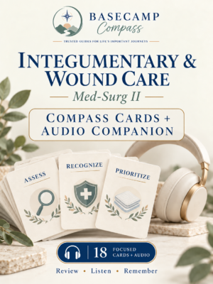 MedSurg II Integumentary Disorders & Wound Care Compass Cards + Audio Companion cover