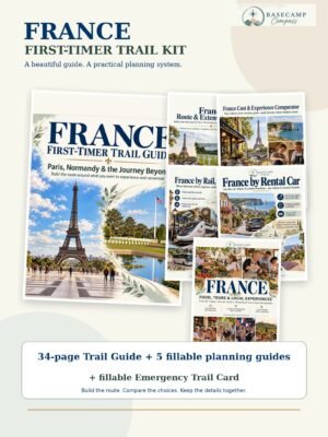 France travel planning kit cover - fillable France travel planners