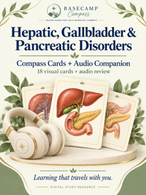 MedSurg II Hepatic, Gallbladder & Pancreatic Disorders Compass Cards + Audio Companion cover