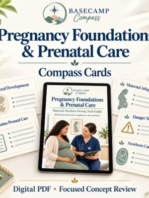 Maternal Newborn Pregnancy Foundations & Prenatal Care Compass Cards + Audio Companion