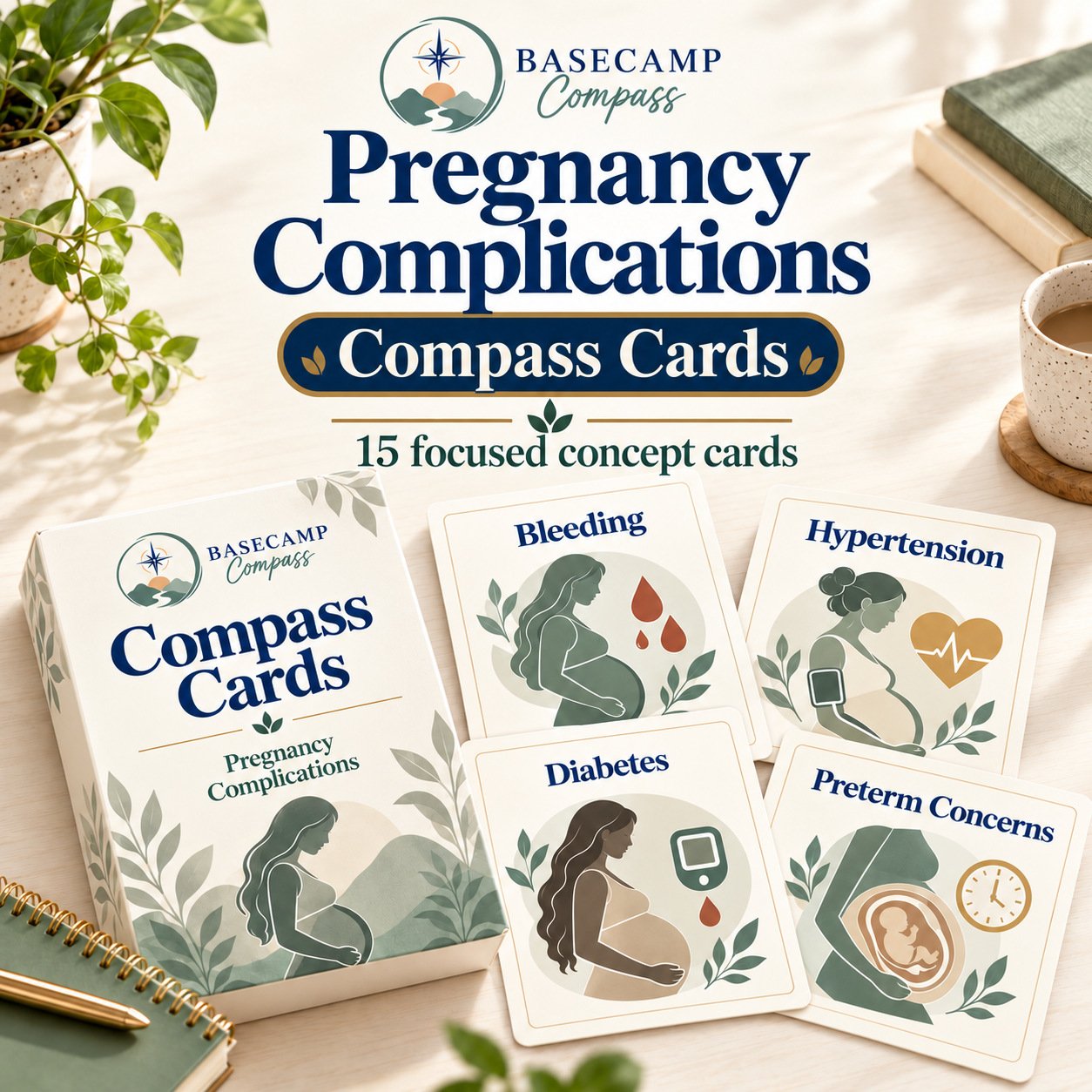 Maternal Newborn Pregnancy Complications Compass Cards + Audio Companion