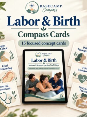 Maternal Newborn Labor & Birth Compass Cards + Audio Companion