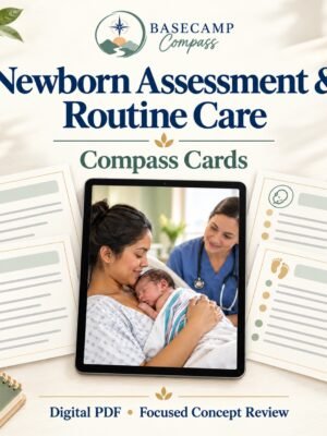 Maternal Newborn Newborn Assessment & Routine Care Compass Cards + Audio Companion
