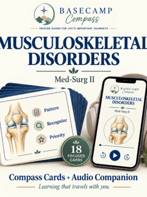 MedSurg II Musculoskeletal Disorders Compass Cards + Audio Companion cover