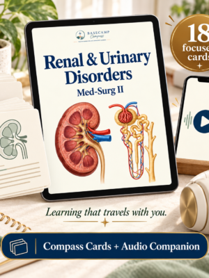 MedSurg II Renal & Urinary Disorders Compass Cards + Audio Companion cover