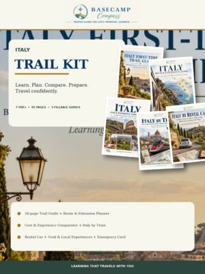Italy Trail Kit storefront - 95-page planning collection